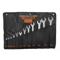 Набор ключей гаечных комбинированных 12 шт. (7-32) хром HORTZ