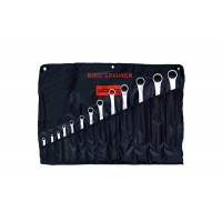 Набор ключей накидн.двуст.13шт. (6-41) хром.HORTZ