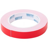 Лента клейкая двусторонняя ультра-сильная Master Color Ultra Power, 19 мм x 5 м, цвет белый (30-7196)