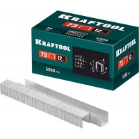 Скобы тип 73, 12 мм, калибр 20GA, 5000 шт KRAFTOOL 31773-12