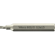 800/0 Micro Slotted Бита шлицевая, SL 0.30 x 1.5 x 30 мм, хвостовик шестигранный 5/32