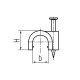 Скоба пластиковая СПК 4 (50шт) (Fortisflex) (49457)