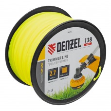 Леска для триммера квадрат, 2,7м х 138м, на DIN катушке FLEX CORD Denzel (96293)