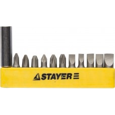 Набор бит с адаптером 12 шт STAYER 2609-H12_z01