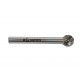 Борфреза сферическая 10x9x53 мм, VHM, DC, форма D (серия 900585) GARWIN INDUSTRIAL 900585-10953