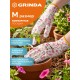 GRINDA COMFORT, M (8), садовые перчатки с прозрачным полиуретановым покрытием, розовые, 13 класс (11291-M_z01)