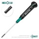 KRAFTOOL Precision, Hex2.0, отвертка для точных работ (25685-2.0)