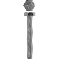 Болт M12 x 55 мм, кл. пр. 5.8, цинк, 3 шт ЗУБР DIN 933 4-303076-12-055