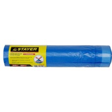Мешки мусорные 60 л, 20 шт, синие, особопрочные, с завязками STAYER 39155-60