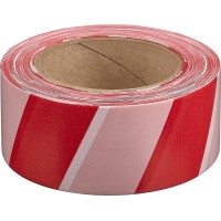 Лента сигнальная 50 мм, 200 м, красно-белая ЗУБР 12240-50-200