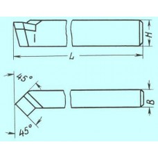 Резец проходной отогнутый 16х10х110 Т5К10