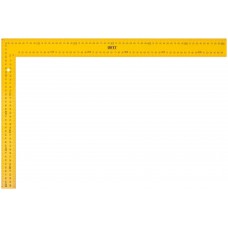 Угольник столярный цельнометаллический желтый, крашеная шкала 400 x 600 мм (19626)