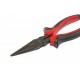 Длинногубцы прямые Black Nickel, 180 мм, двухкомпонентные рукоятки Matrix (17160)