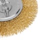Набор щеток для дрели, 2 шт, 1 плоская, 100 мм, 1 чашка, 75 мм, со шпильками Matrix (74480)