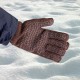 Перчатки трикотажные, двойные, верблюжья и овечья шерсть, ПВХ покрытие, Сибртех (68635)