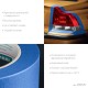 Малярная лента #700 Auto, 25 мм х 50 м, для авторемонтных работ KRAFTOOL 12107-25