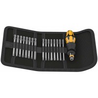 Набор бит с отвёрткой-битодержателем с патроном Rapidaptor, 17 пр. Kraftform Kompakt 60 ESD WE-051043