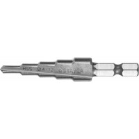 Сверло ступенчатое 4-12 мм, 5 ступеней, сталь HSS STAYER 29660-4-12-5