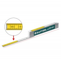 Метр складной деревянный профессиональный 2.4 м PRO-90 Kontakt KRAFTOOL 34729