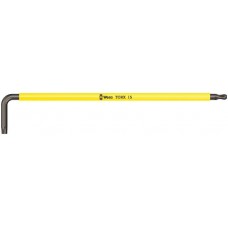 967 SPKXL TORX® Multicolour Г-образный ключ, удлиненный, с шаром, TX 15 x 123 мм (WE-024484)