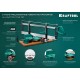 Стусло прецизионное поворотно-наклонное Alligator 3D, 600 мм KRAFTOOL 15451-600