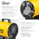 Пушка тепловая электрическая 2 кВт STEHER SE-3