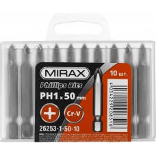Биты PH1, 50 мм, 10 шт MIRAX 26253-1-50-10