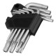 Набор ключей имбусовых Torx-Tempered, TT10-50, CrV, 9 шт. Сибртех