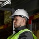 Каска защитная ударопр.«Форвард» (К-05)ABS/PC,комплект со встроен.очк.ОЧК-05 Форвард,белая Denzel (89205)