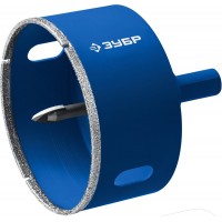 Коронка алмазная АГК, d 60 мм, центр. сверло, трехгранный хвост, Р60 ЗУБР Профессионал 29850-60