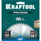Пильный диск по дереву Precision, 190 х 20 мм, 48Т KRAFTOOL 36952-190-20