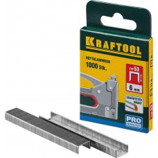 Скобы тип 53 (A/10/JT21), 18 мм, калибр 23GA, 1000 шт KRAFTOOL 31670-18