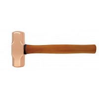 Кувалда тупоносая 7,2 кг BeCu рукоятка дерево искробезопасная 191B-1034, HORTZ