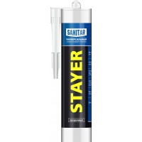 Герметик силиконовый 260 мл, прозрачный, санитарный STAYER 41215-2_z01