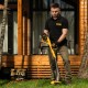 Удлинитель-шнур силовой Garden Series, ПВС, 20м, 1 розетка 3 x 1 мм, Denzel (37406)
