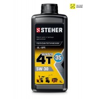 Масло полусинтетическое зимнее для 4-тактных двигателей 4Т-5W30 1 л STEHER 76014-1