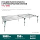 Стол для работ с крупноформатными листовыми материалами TTL-360, 360х150х70 см, макс 250 кг KRAFTOOL 33253-360