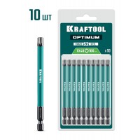 Биты OPTIMUM TX40 100 мм 10 штук KRAFTOOL 26126-40-100-S10