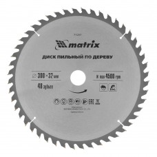 Пильный диск по дереву, 300 х 32 мм, 48 зубьев Matrix Professional (73269)
