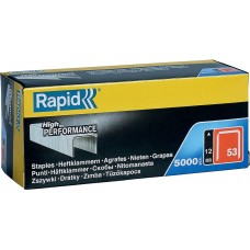 Скобы супертвердые профессиональные узкие тип 53, 12 мм, 5000 шт RAPID 11859610