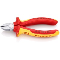 Бокорезы VDE, 140 мм, хром, 2-комп диэлектрические ручки, SB (KN-7006140SB)