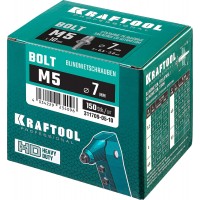 Винтовые заклепки стальные Bolt М8 x 12.5 мм штифт 15 мм 100 штук KRAFTOOL 311709-08-15
