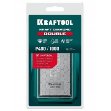 KRAFTOOL DIAMOND DOUBLE Р400/1000, пластина алмазная заточная двухсторонняя (35711-400-1000)