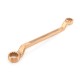Ключ гаечный накидной двусторонний коленчатый 50х55 искробезопасный сплав BeCu 151-5055, HORTZ
