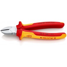 Бокорезы VDE, 180 мм, хром, 2-комп диэлектрические ручки, SB (KN-7006180SB)