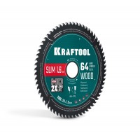 Диск пильный по дереву Slim wood cut, 190 х 30 x 1.6 мм, 64Т KRAFTOOL 36955-190-30-64