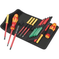 Набор насадок с 2 отвёртками-битодержателями, 17 пр. Kraftform Kompakt VDE 17 Universal 1 Tool Finder WE-006611