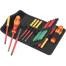 Набор насадок с 2 отвёртками-битодержателями, 17 пр. Kraftform Kompakt VDE 17 Universal 1 Tool Finder WE-006611