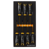 Набор отверток S2 TORX в ложементе EVA, 7 предметов RUNTEC RT-SD1TE7F