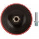 Диск шлифовальный с липучкой, гайка М14 + переходник для дрели, 125x10 мм (39619)